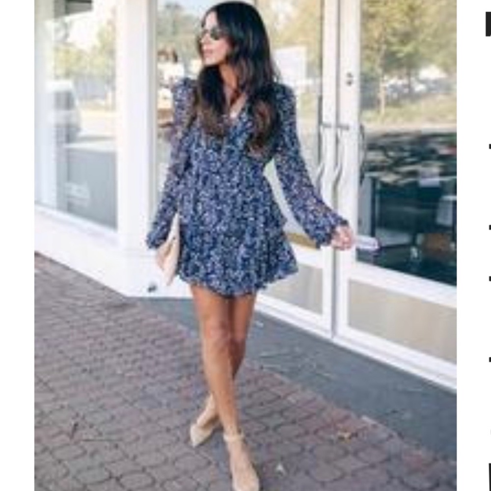 VICI Thoughts of You Floral Romper